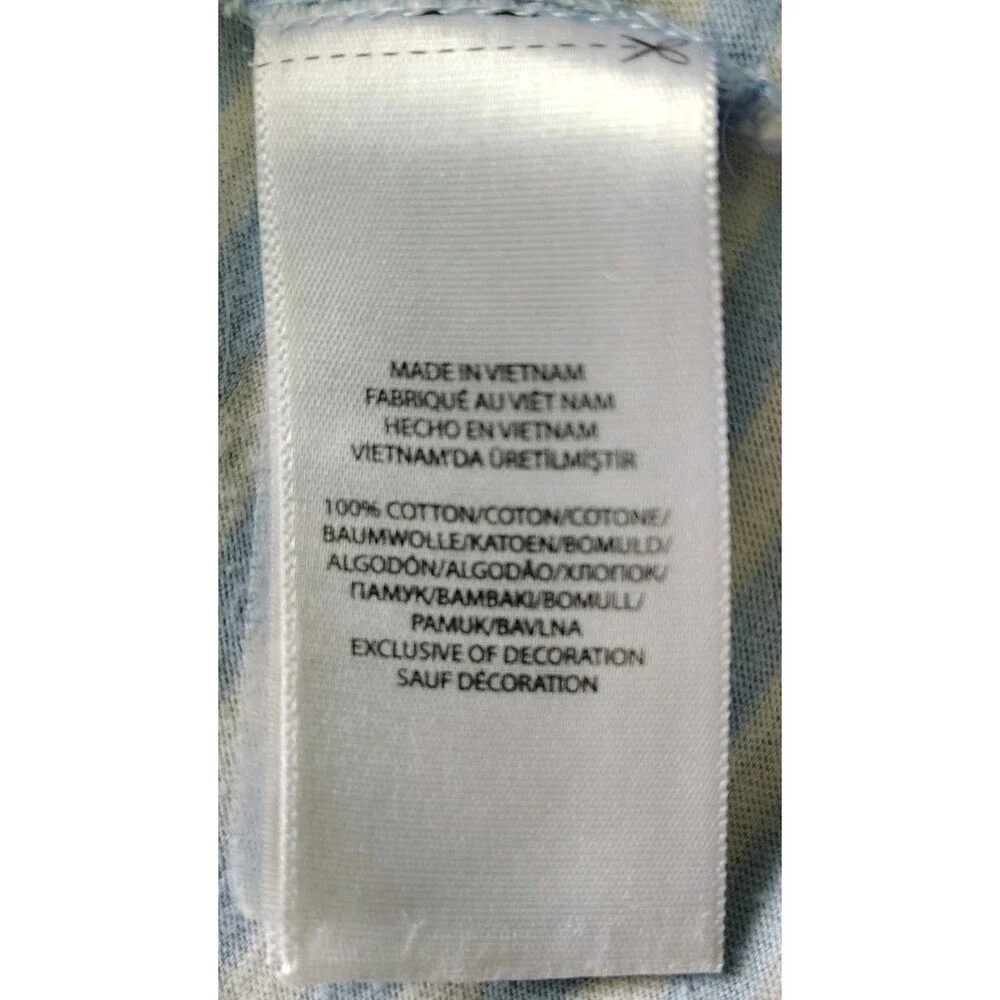 Polo Ralph Lauren Polo Shirt Men Large Blue Striped White Pony Preppy Casual